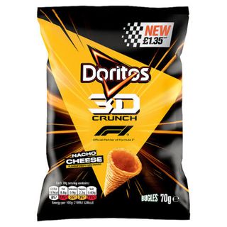 Doritos 3D Crunch Nacho Cheese Crisps 70g PMP RRP £1.35